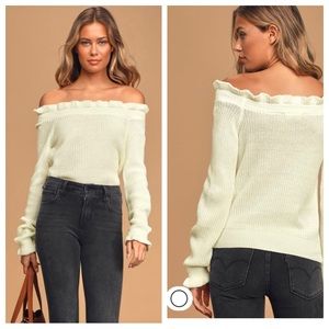 🆕Lulu’s “Slaying Stylish” Off-the-Shoulder Sweater